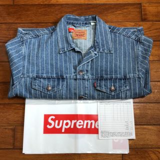 シュプリーム(Supreme)のSupreme Levi's Pinstripe Trucker Jacket(Gジャン/デニムジャケット)