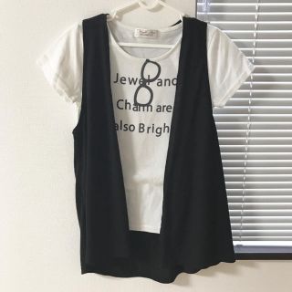 シマムラ(しまむら)の【値下げ‼︎】しまむら☆ジレ風カーディガンとTシャツ 160cm(カーディガン)