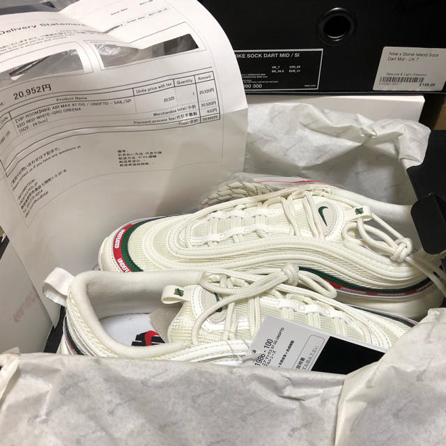 26.5 nike air max 97 undefeated white 白メンズ