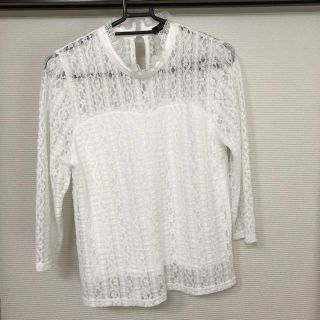 アベイル(Avail)のレーストップス ホワイト 七分丈(シャツ/ブラウス(長袖/七分))