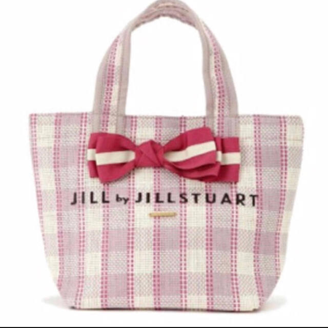 JILL by JILLSTUART(ジルバイジルスチュアート)の新品 ジルバイ バッグ ジルバイ チープトート ギンガムチェック ピンク レディースのバッグ(トートバッグ)の商品写真