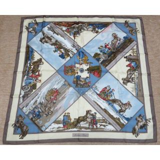 エルメス(HERMES)のヘルメス カレ90 シルク スカーフ ロシア旅行(バンダナ/スカーフ)