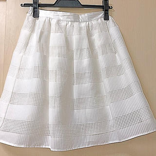 トランテアンソンドゥモード(31 Sons de mode)のトランテアンソンドゥモード ホワイトスカート(ひざ丈スカート)