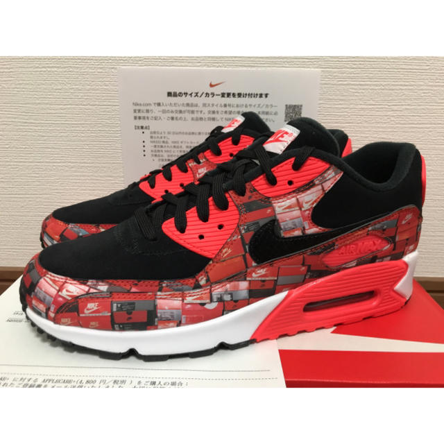 サイズNIKE AIR MAX 90 PRNT atmos 28cm SNKRS購入