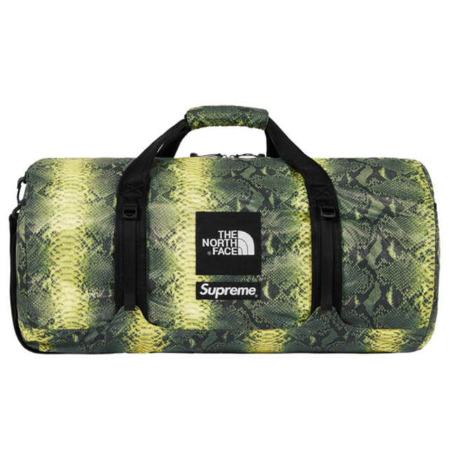 本日超得 supreme ノースフェイスコラボ ダッフル 緑スネーク - www