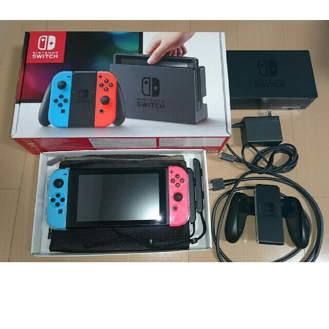 Nintendo Switch - ニンテンドースイッチ ネオンブルー / (R) ネオンレッドの通販 by m's shop｜ニンテンドースイッチ ならラクマ