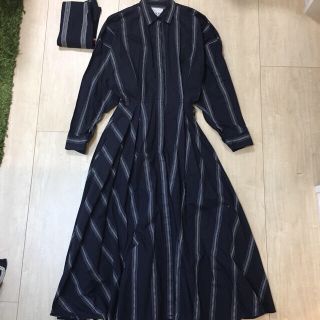 サンタモニカ(Santa Monica)のused clothing  ストライプワンピース スポーツガール シャツ 2点(ロングワンピース/マキシワンピース)