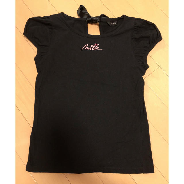 MILK(ミルク)の【MILK】Tシャツ 黒 レディースのトップス(Tシャツ(半袖/袖なし))の商品写真