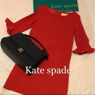 ケイトスペードニューヨーク(kate spade new york)の美品クリーニング済み♡ケイトスペード♡5分袖ワンピース(ミニワンピース)