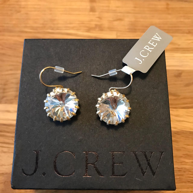 J.Crew(ジェイクルー)の新品未使用☆J.CREW☆ゆらゆら シンプル ガラス ビジュー ピアス レディースのアクセサリー(ピアス)の商品写真