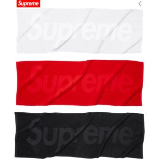 シュプリーム(Supreme)のSupreme 17ss Terry Logo Hand Towel ホワイト(タオル/バス用品)