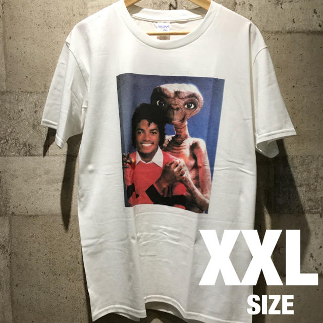 ☆NEW☆ Tシャツ 男女兼用 マイケルジャクソン ET ホワイト XXL メンズのトップス(Tシャツ/カットソー(半袖/袖なし))の商品写真