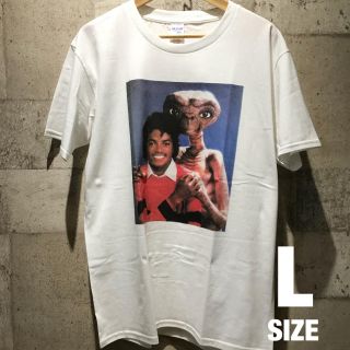 即購入OK Tシャツ 男女兼用 マイケルジャクソン ET ホワイト L(Tシャツ/カットソー(半袖/袖なし))