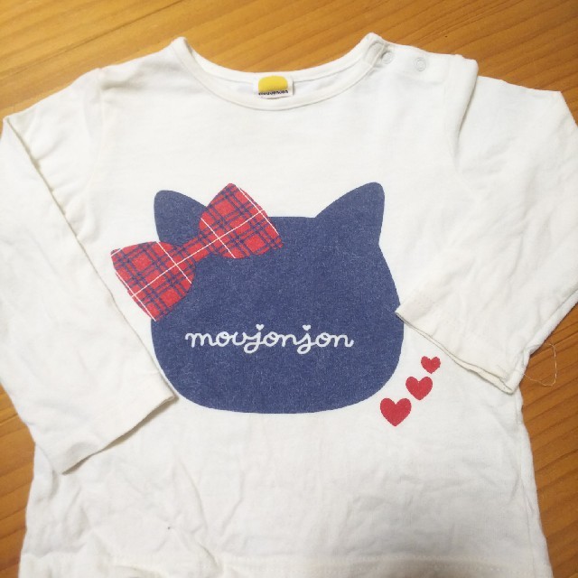 mou jon jon(ムージョンジョン)のmoujonjonムージョンジョン90、95サイズ長袖Tシャツ2枚☆キティ☆双子 キッズ/ベビー/マタニティのキッズ服女の子用(90cm~)(Tシャツ/カットソー)の商品写真