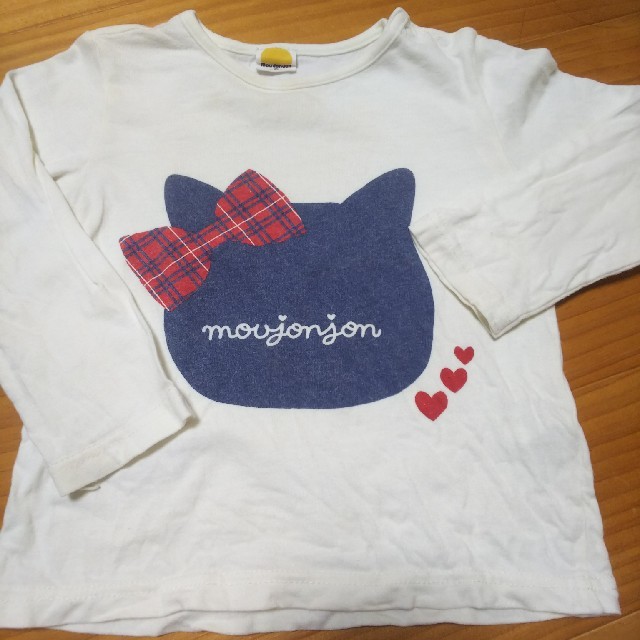 mou jon jon(ムージョンジョン)のmoujonjonムージョンジョン90、95サイズ長袖Tシャツ2枚☆キティ☆双子 キッズ/ベビー/マタニティのキッズ服女の子用(90cm~)(Tシャツ/カットソー)の商品写真