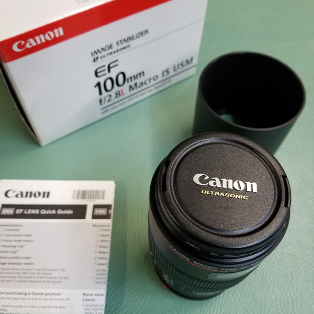 canon レンズ EF100F2.8L マクロ IS USM あすつく スマホ/家電/カメラ