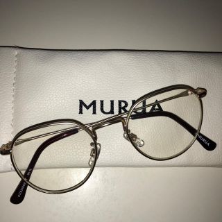 ムルーア(MURUA)のゴールドフレームアイウェア(ケース付き)(サングラス/メガネ)