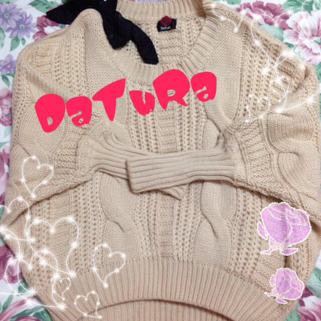 DaTuRa(ダチュラ)のダチュラ♡肩リボンニット レディースのトップス(ニット/セーター)の商品写真