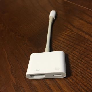 アップル(Apple)のApple Lightning-Digital AVアダプタ 中古(映像用ケーブル)