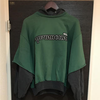 コムデギャルソン(COMME des GARCONS)の美品 激レア gosha rubchinskiy 18ss 完売モデル グリーン(パーカー)