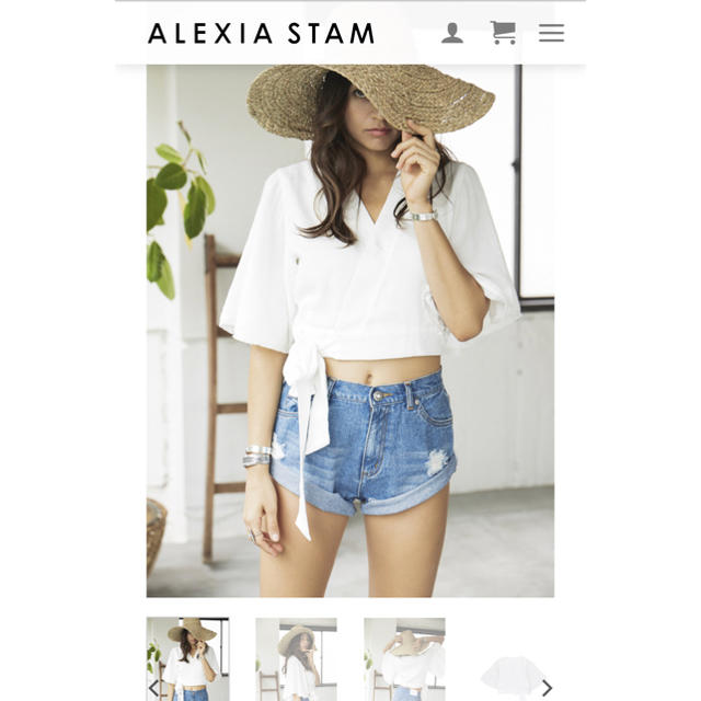 ALEXIASTAM  Kimono Sleeve Short Top