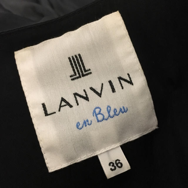 LANVIN en Bleu(ランバンオンブルー)のランバンオンブルー  LANVIN エアキュプラワンピース ブラ レディースのワンピース(ひざ丈ワンピース)の商品写真