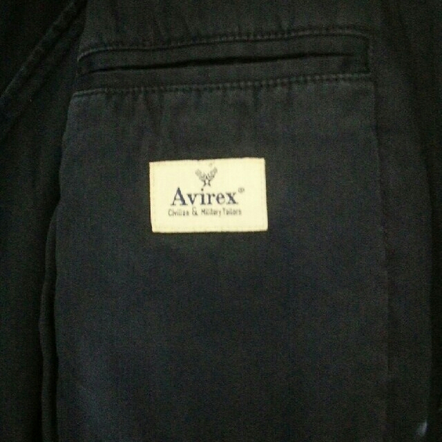 AVIREX(アヴィレックス)のAVIREX テーラードジャケット 紺 メンズのジャケット/アウター(テーラードジャケット)の商品写真