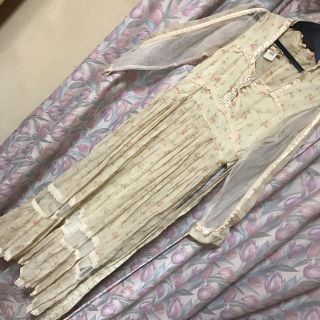 ガニーサックス(GUNNE SAX)の※値下げ※GUNNESAXガニーサックスヴィンテージドレスベージュ(ロングワンピース/マキシワンピース)