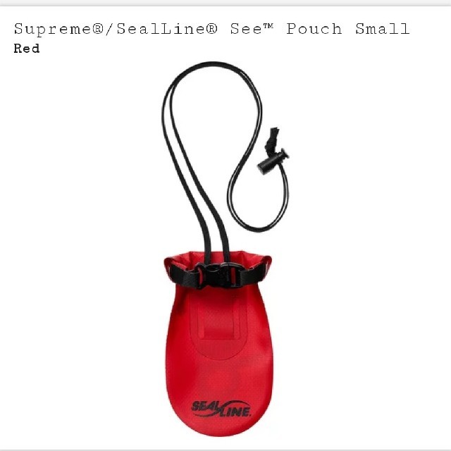 スムーズに⇕ Supreme supreme sealLine see pouch small Red ポーチの通販 by よっち's shop｜シュプリームならラクマ - ントさせて