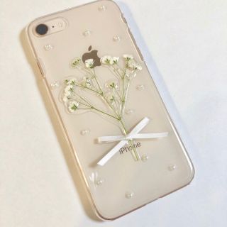 カスタネ(Kastane)のかすみ草iPhoneケース(iPhoneケース)