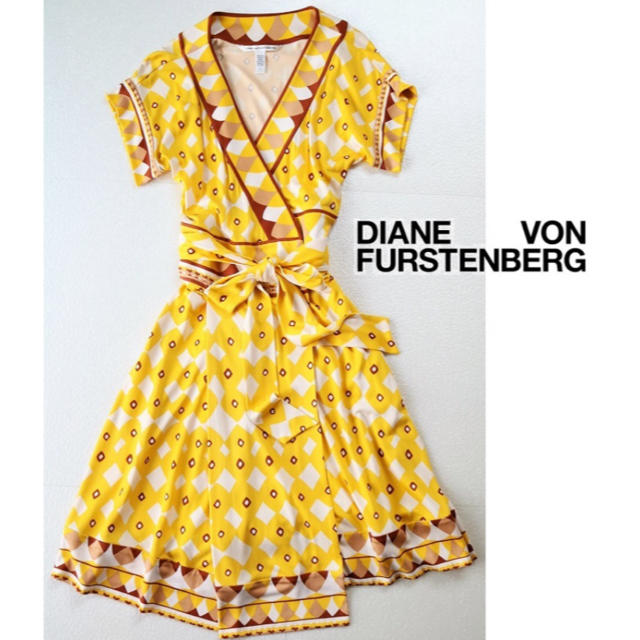 DIANE von FURSTENBERG - DVF ダイアン ラップ シルク ワンピースの通販 by tetemimi's shop