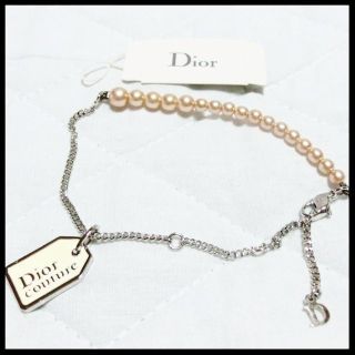 クリスチャンディオール(Christian Dior)のかめいちさん専用 ディオール ブレスレット パール風 Dior 訳あり(ブレスレット/バングル)