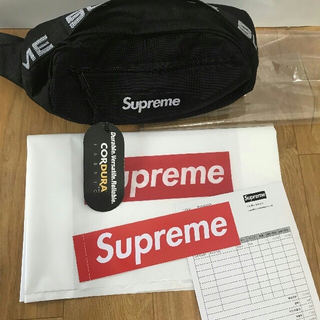 付属品Supreme 18SS Waits Bagウエストバッグ black 黒