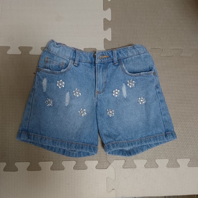 ZARA KIDS(ザラキッズ)のzaragirl  デニムショートパンツ キッズ/ベビー/マタニティのキッズ服女の子用(90cm~)(パンツ/スパッツ)の商品写真