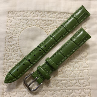 クロコ型押し 革ベルト グリーン 14mm(レザーベルト)