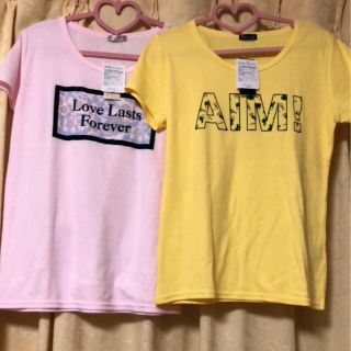 シマムラ(しまむら)の❤️しまむら♡アベイル♡ハニーズ♡イング♡ユニクロ♡新品Tシャツイエロー❤️(Tシャツ(半袖/袖なし))