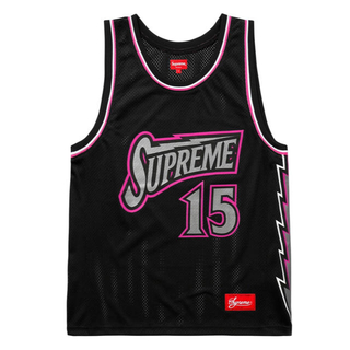 シュプリーム(Supreme)のL supreme bolt basketball jersey 黒 購入価格(タンクトップ)