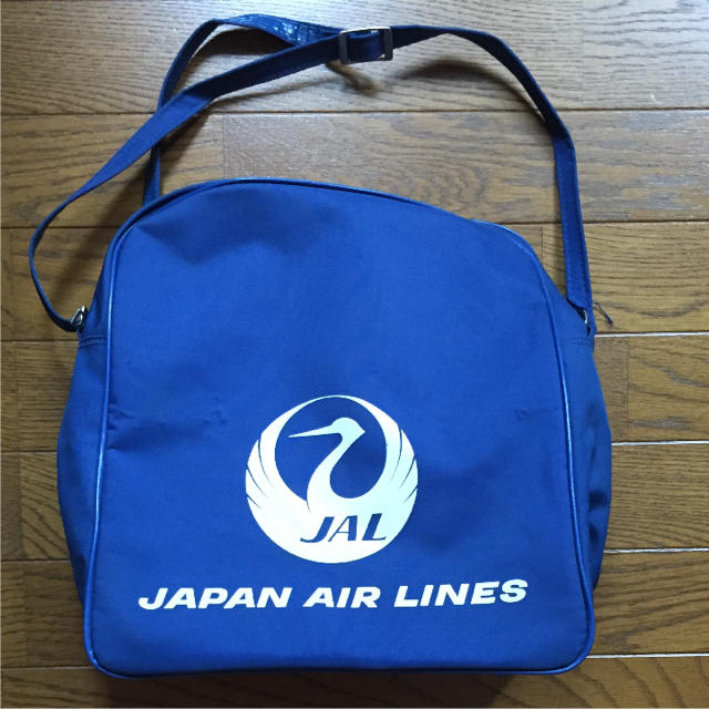 JAL(日本航空)(ジャル(ニホンコウクウ))の鶴丸 JALショルダーバッグ ブルー エンタメ/ホビーのコレクション(ノベルティグッズ)の商品写真
