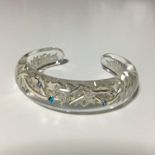 スタージュエリー(STAR JEWELRY)のスタージュエリー アクリルバングル (クリア  星 限定 サマーコレクション(ブレスレット/バングル)