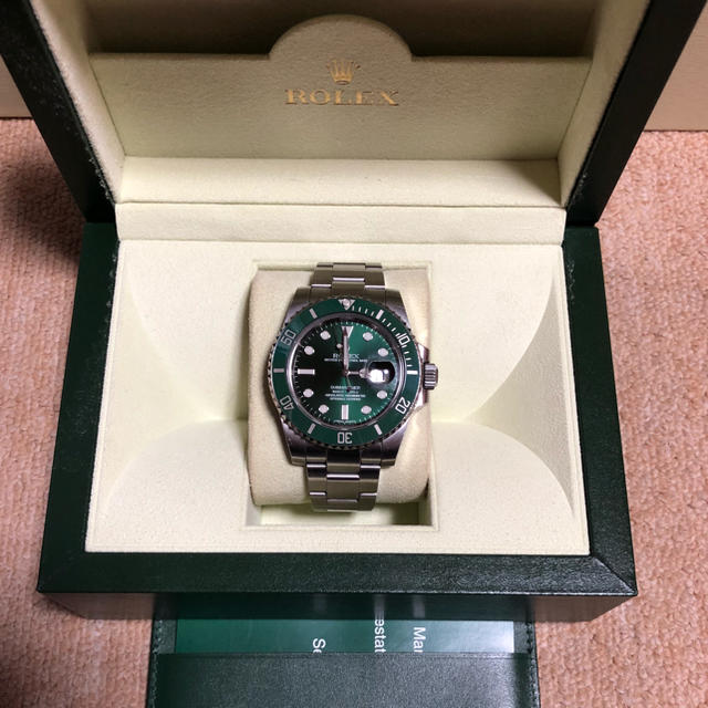 ROLEX(ロレックス)のROLEX 緑サブ 正規品 116610LV メンズの時計(腕時計(アナログ))の商品写真