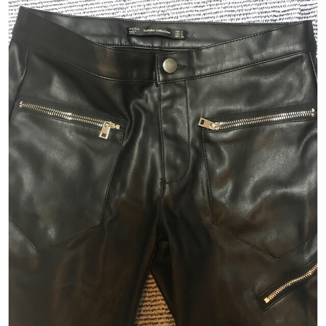 Saint Laurent(サンローラン)のzara フェイクレザー スキニー パンツ メンズのパンツ(デニム/ジーンズ)の商品写真