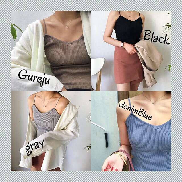 GYDA(ジェイダ)の海外import✡︎LibKnitキャミ☀︎大人気再入荷✞⃛ レディースのトップス(キャミソール)の商品写真