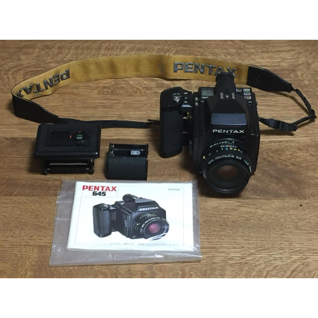 PENTAX(ペンタックス)のペンタックス pentax 645本体と75mm f2.8レンズ 中古 スマホ/家電/カメラのカメラ(フィルムカメラ)の商品写真
