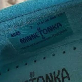 ミネトンカ(Minnetonka)の発送前セール！ミネトンカ モカシン ブルー(スリッポン/モカシン)