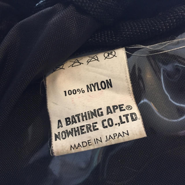 A BATHING APE(アベイシングエイプ)のA BATHING APE エイプ ウエストバック メンズのバッグ(バッグパック/リュック)の商品写真