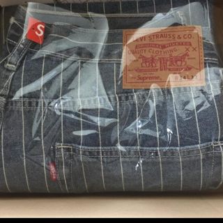 シュプリーム(Supreme)のsupreme levis pinstripe 550 jeans デニムパンツ(デニム/ジーンズ)