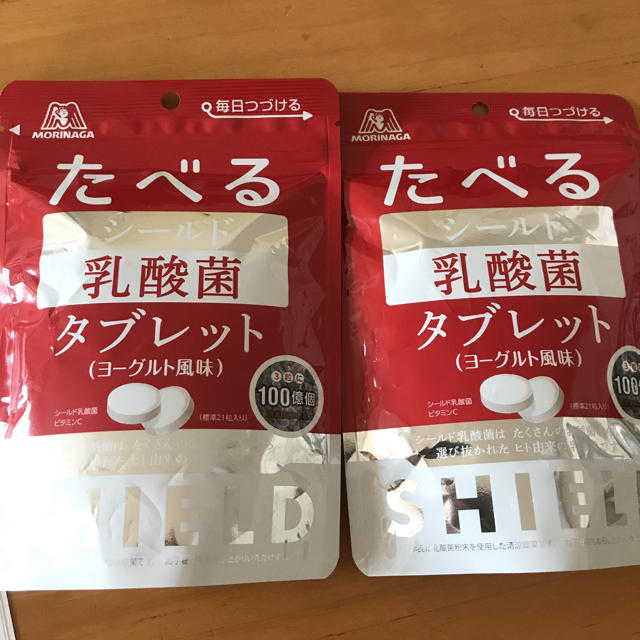 森永製菓(モリナガセイカ)のたべるシールド乳酸菌タブレット 食品/飲料/酒の健康食品(その他)の商品写真