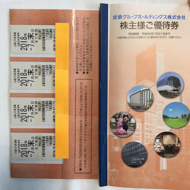 近鉄株主優待乗車券&優待券冊子