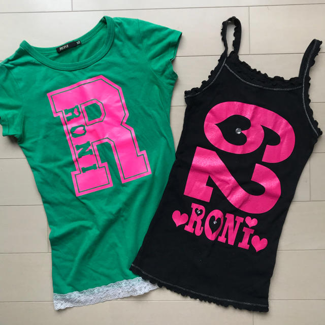 RONI(ロニィ)のRONI  ML Tシャツ&キャミ セット キッズ/ベビー/マタニティのキッズ服女の子用(90cm~)(Tシャツ/カットソー)の商品写真