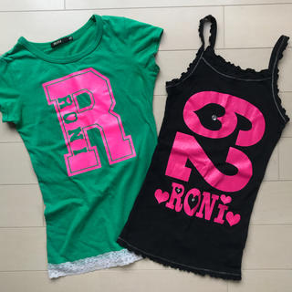 ロニィ(RONI)のRONI  ML Tシャツ&キャミ セット(Tシャツ/カットソー)